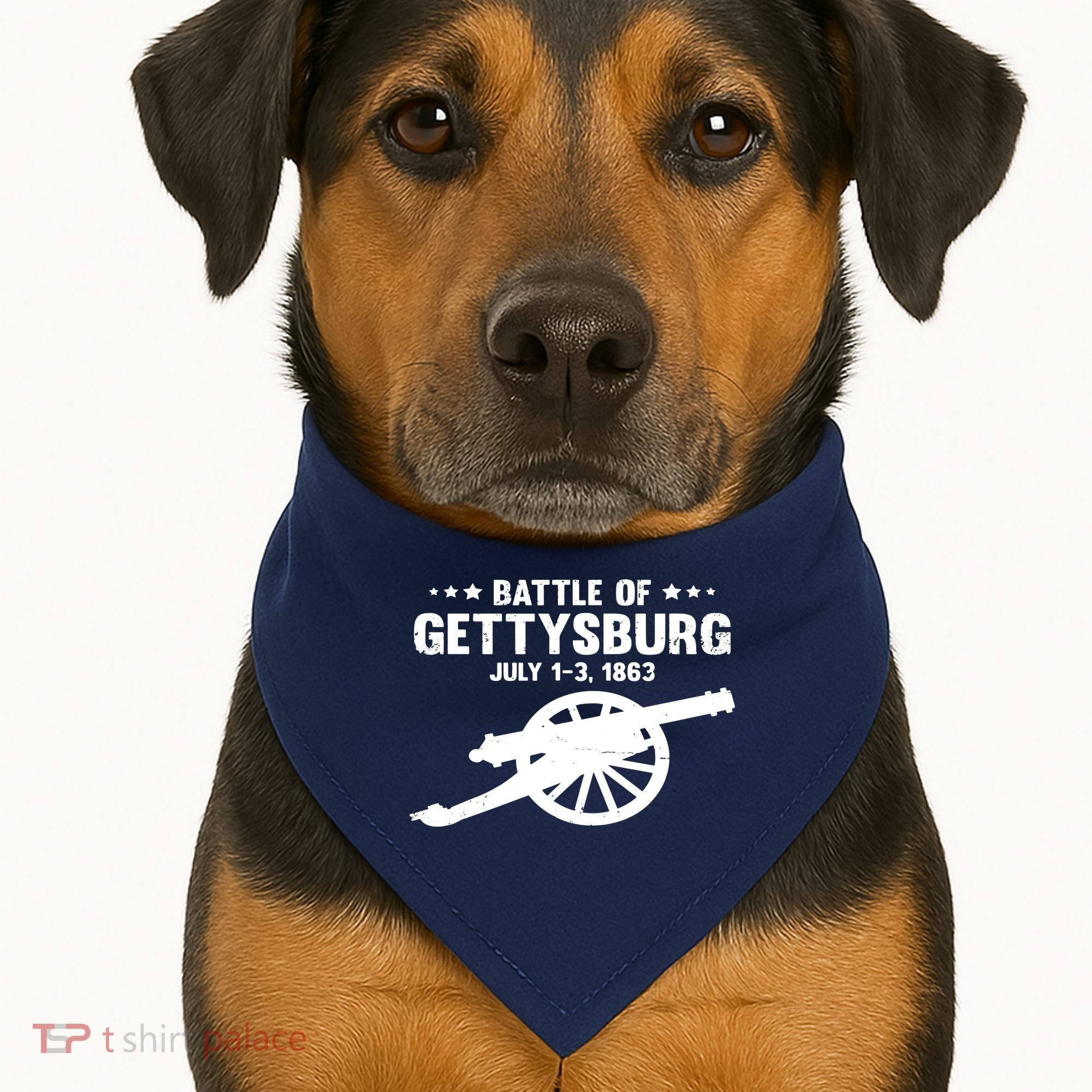 Gettysburg Civil War Battle USA-Made Doggie Bandana