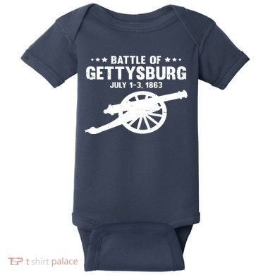 Gettysburg Civil War Battle Baby Bodysuit