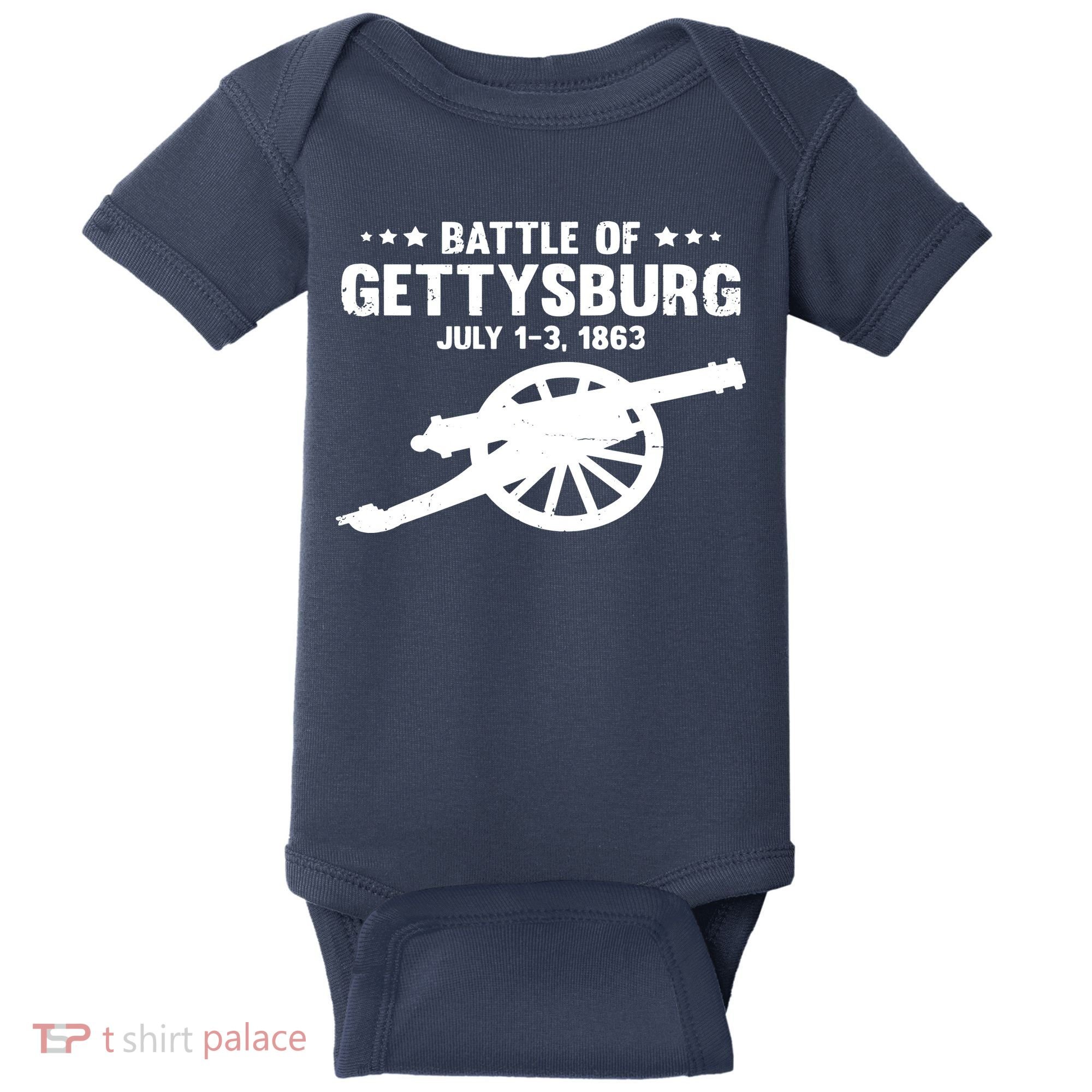 Gettysburg Civil War Battle Baby Bodysuit
