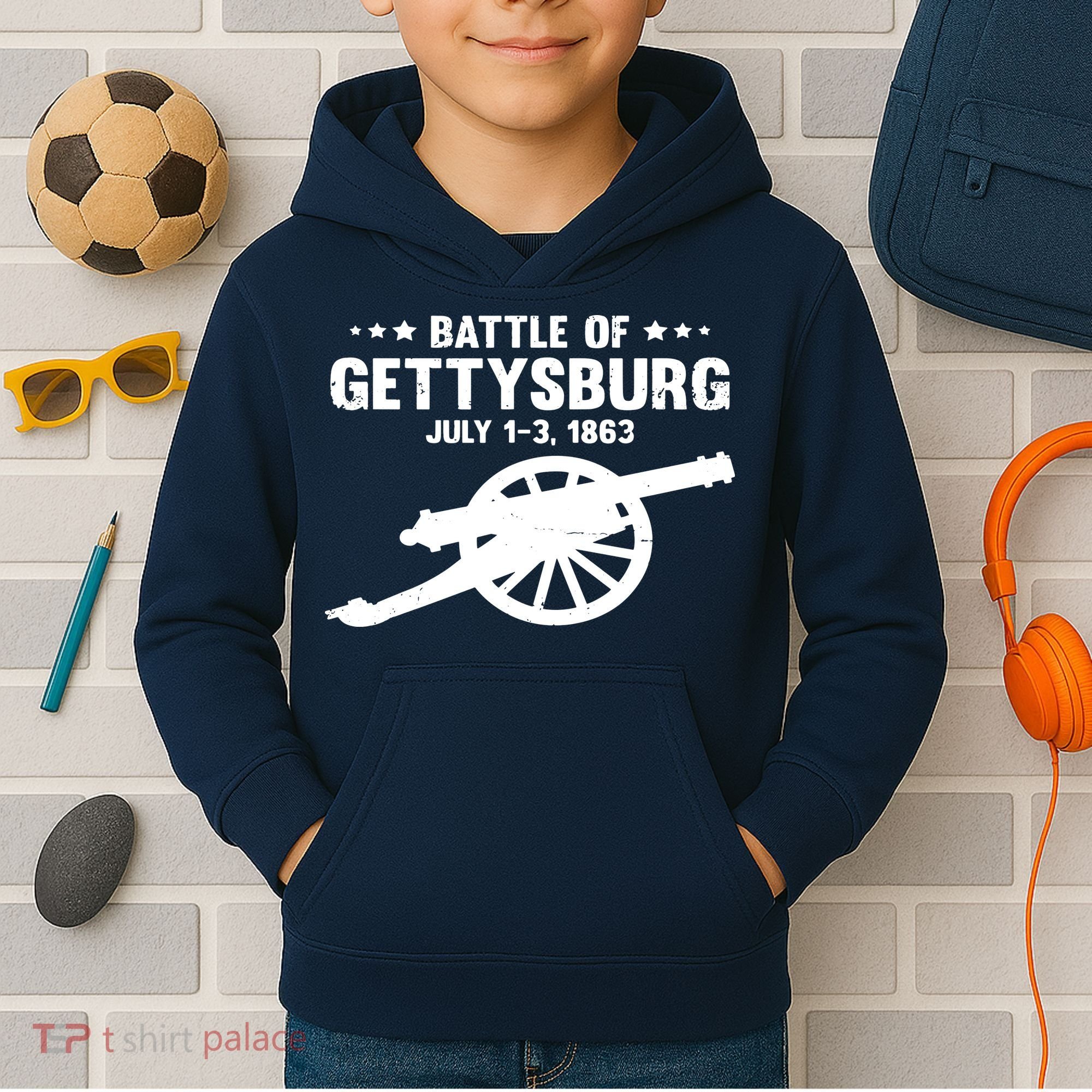 Gettysburg Civil War Battle Kids Hoodie