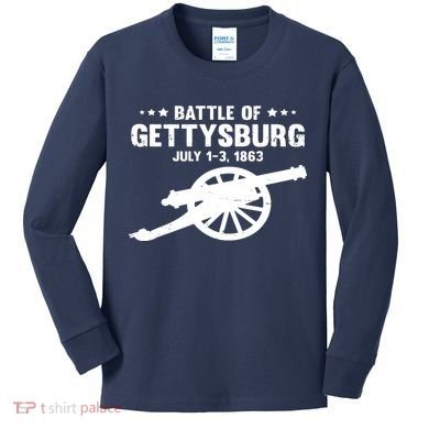 Gettysburg Civil War Battle Kids Long Sleeve Shirt