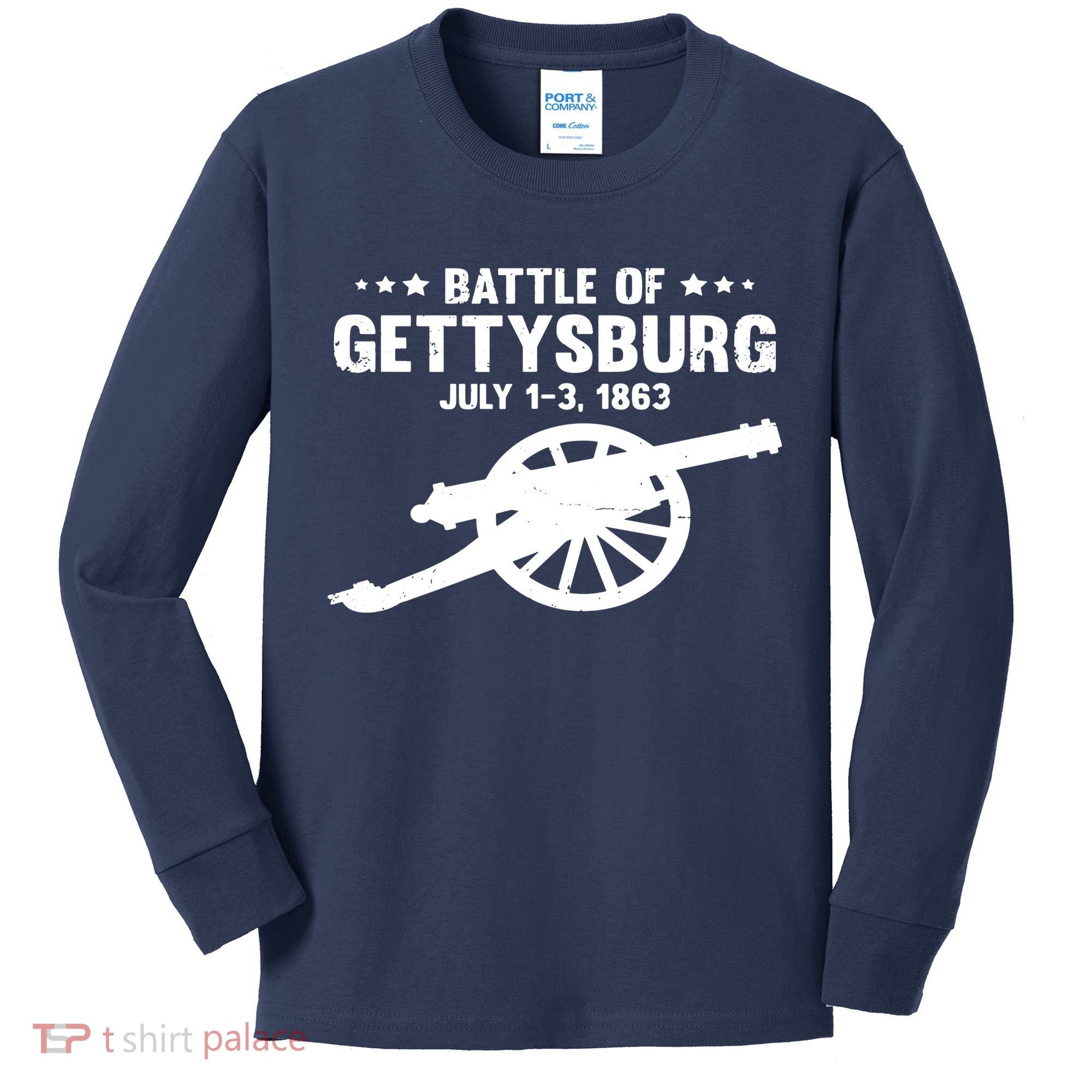 Gettysburg Civil War Battle Kids Long Sleeve Shirt