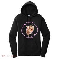 Girl Cats Wake Up Act Silly Cat Meme Certified Freak Women's Hoodie thumb 0