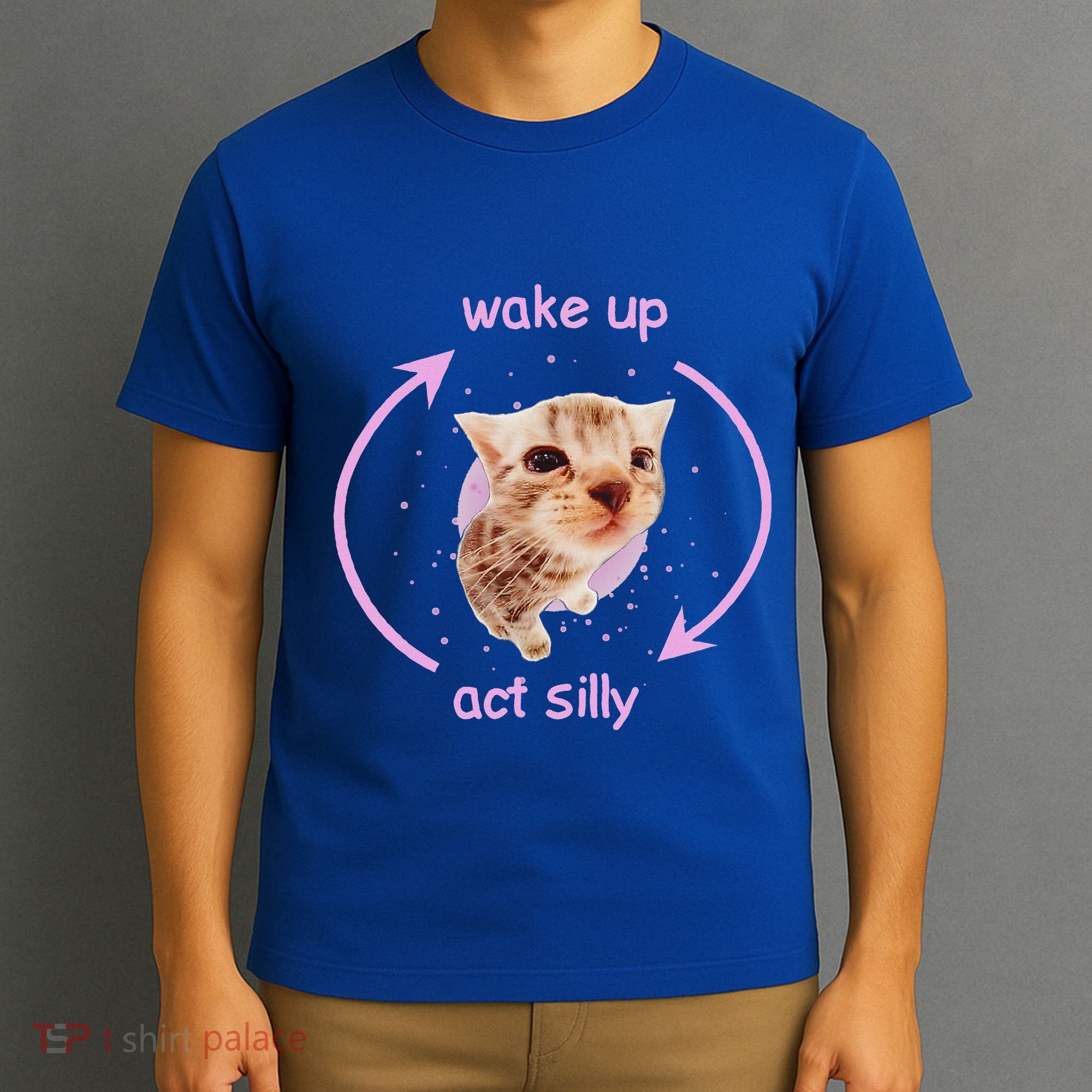 Girl Cats Wake Up Act Silly Cat Meme Certified Freak T-Shirt