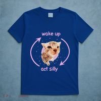 Girl Cats Wake Up Act Silly Cat Meme Certified Freak T-Shirt thumb 5