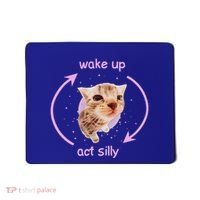 Girl Cats Wake Up Act Silly Cat Meme Certified Freak Mousepad thumb 0