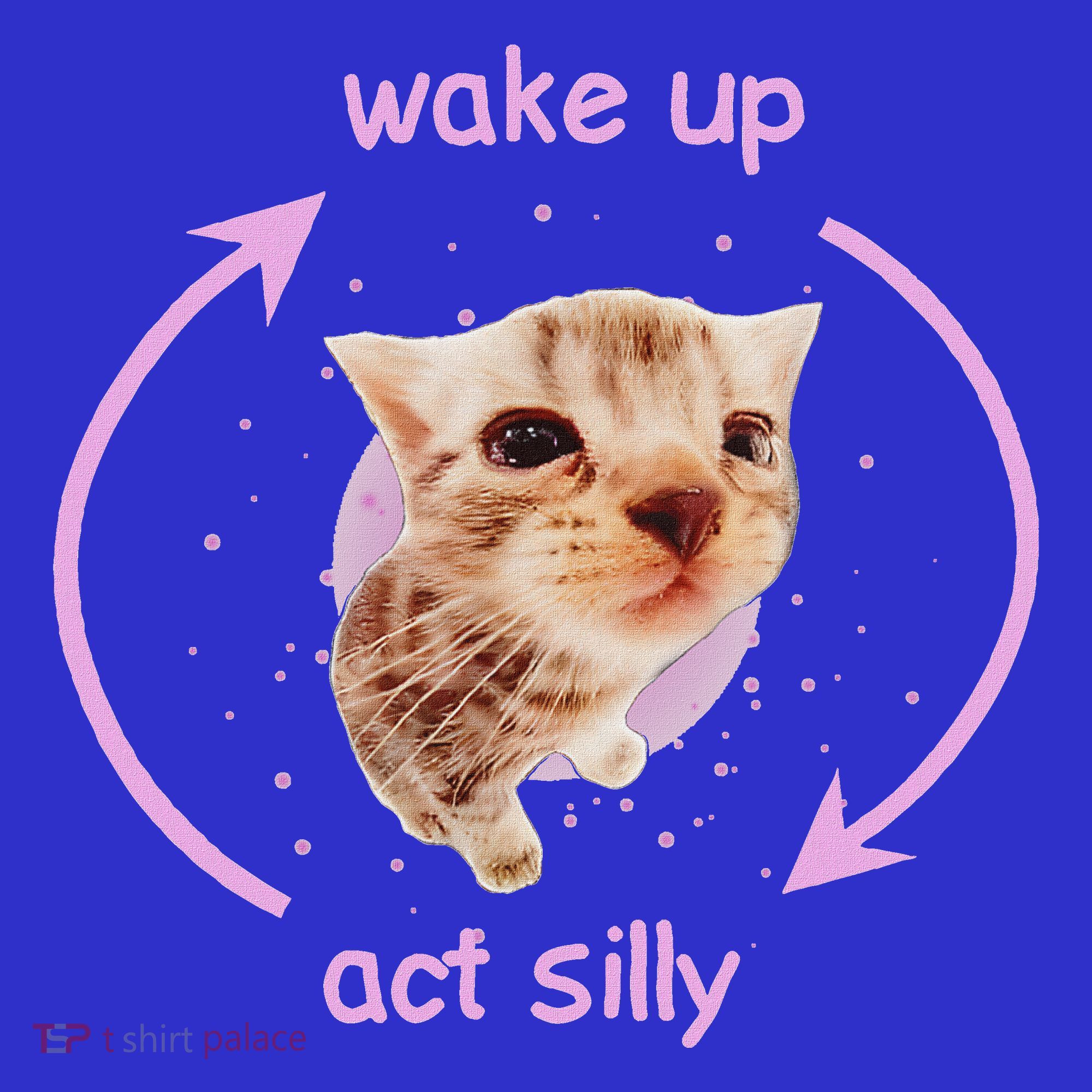 Girl Cats Wake Up Act Silly Cat Meme Certified Freak Women's Tank Top