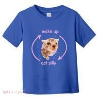 Girl Cats Wake Up Act Silly Cat Meme Certified Freak Toddler T-Shirt thumb 0