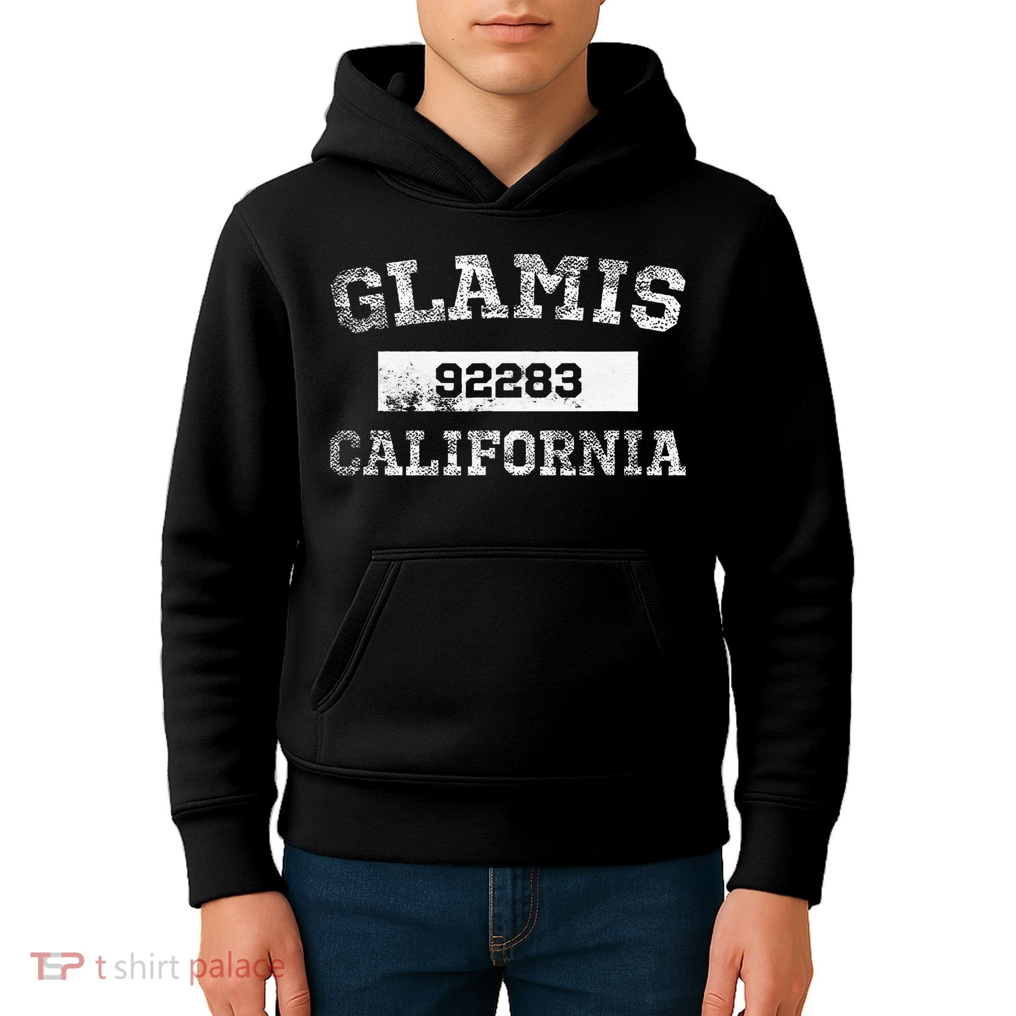 Glamis California Zip Code 92283 Distressed Kids Hoodie
