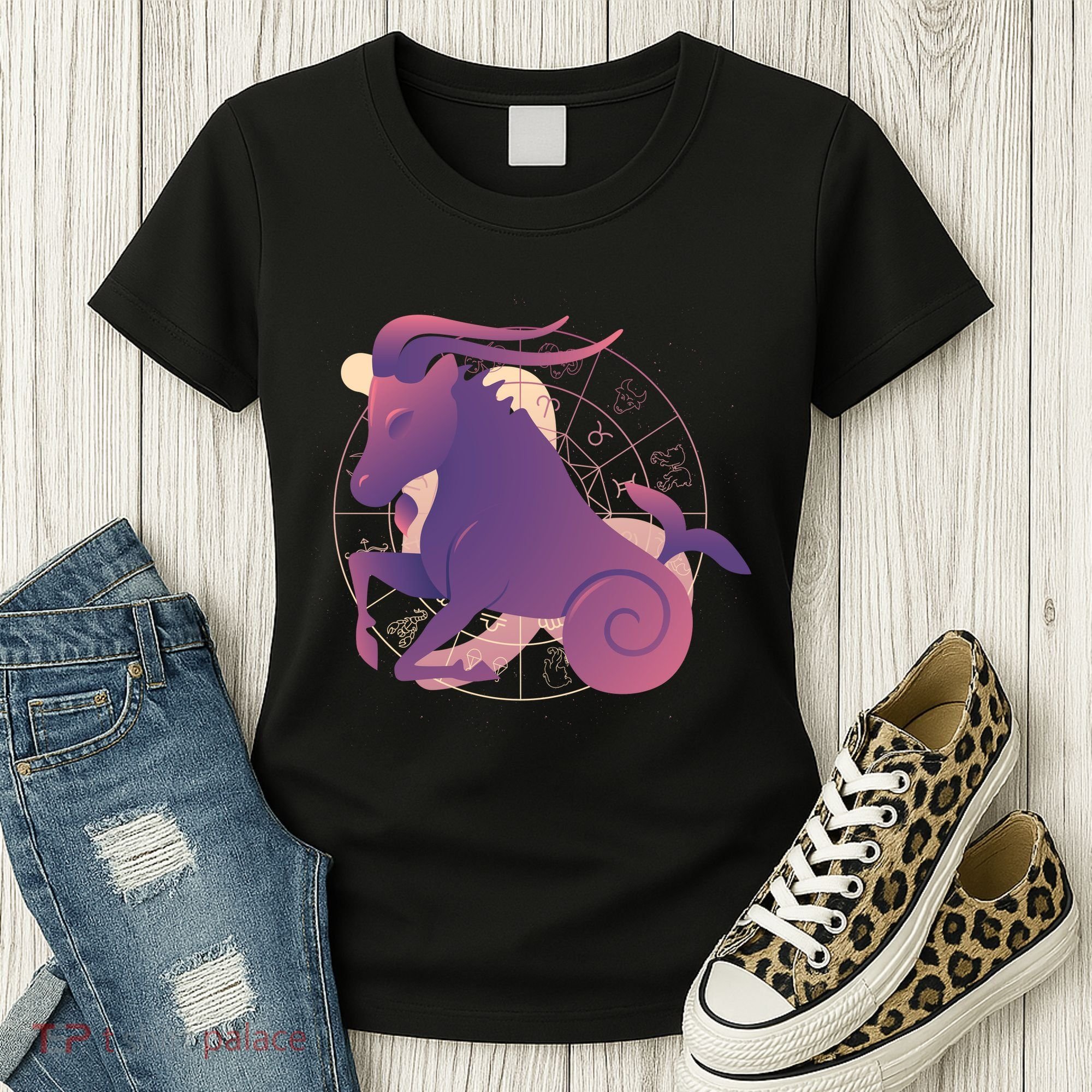 Goat Capricorn Zodiac Women's T-Shirt