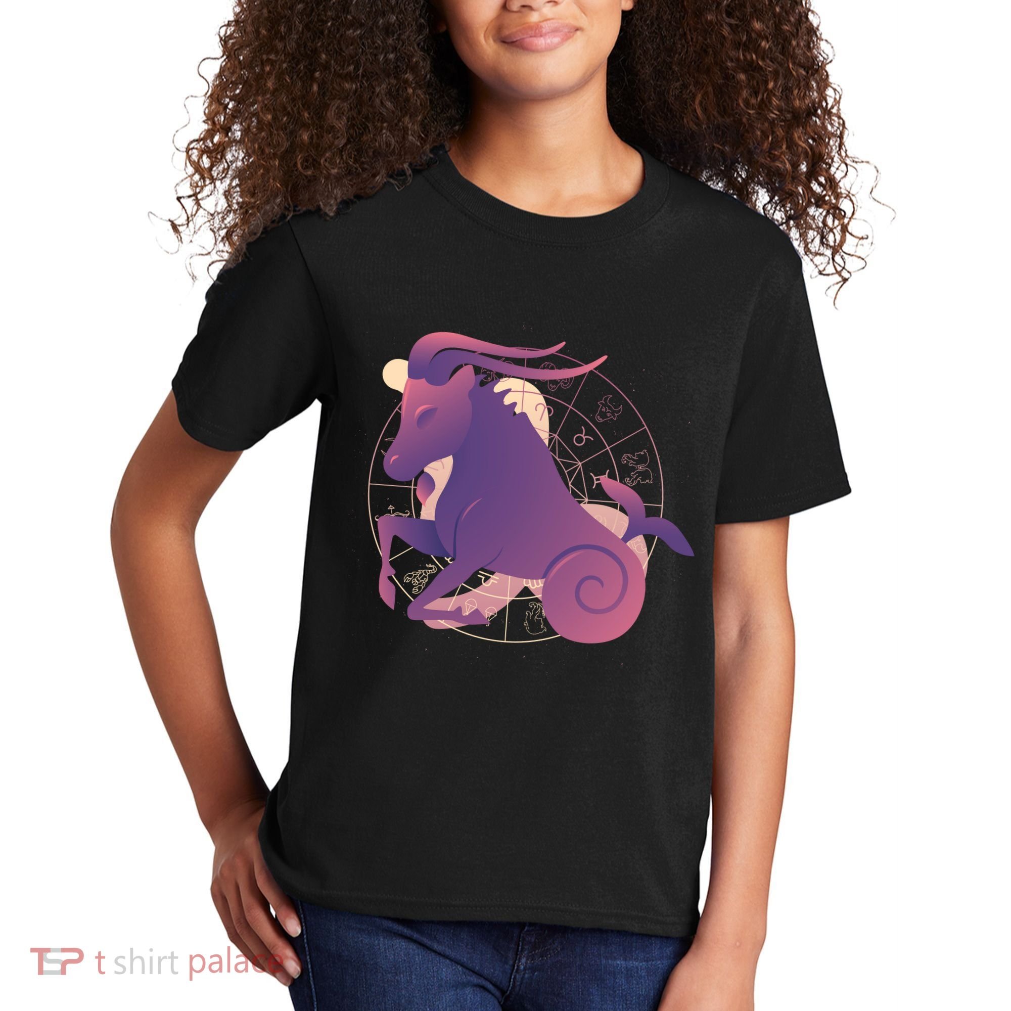 Goat Capricorn Zodiac Kids T-Shirt