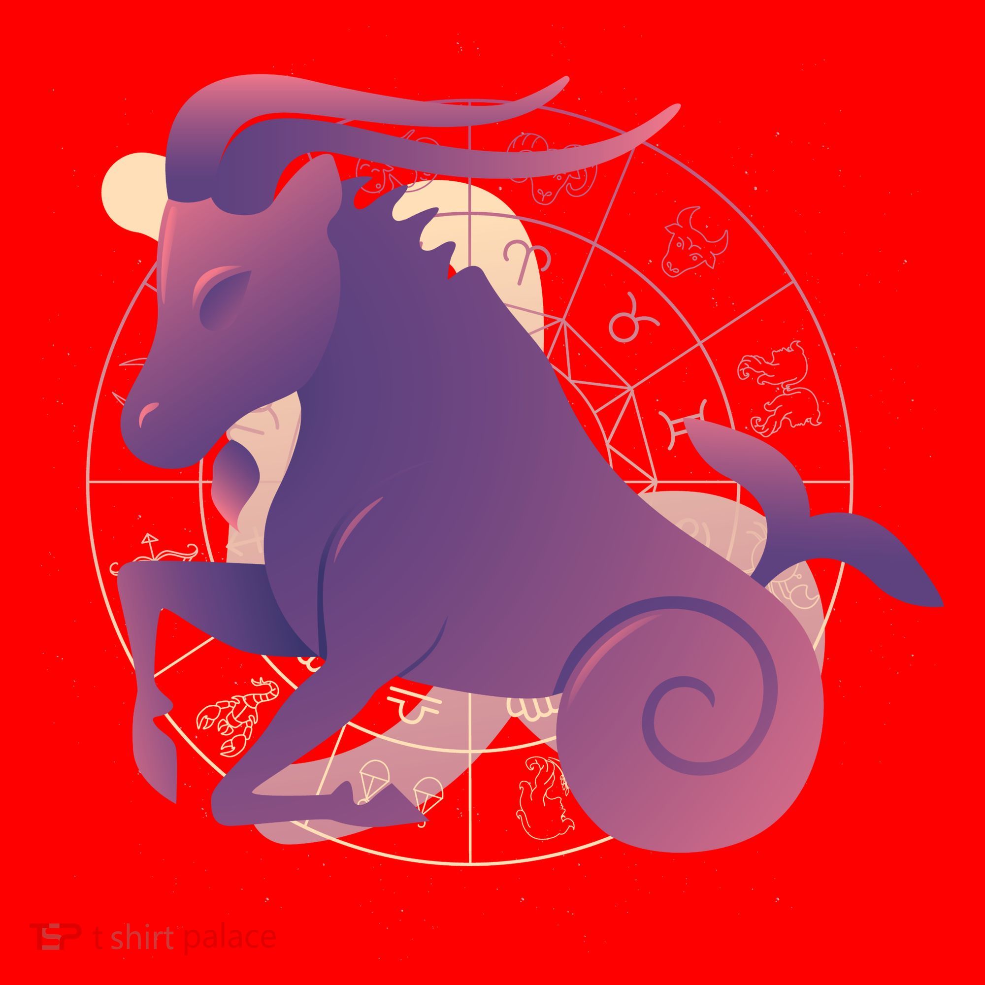 Goat Capricorn Zodiac Santa Hat