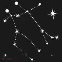 Gemini Constellation Zodiac USA-Made Doggie Bandana thumb 2