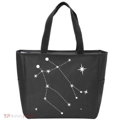 Gemini Constellation Zodiac Tote Bag