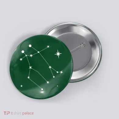 Gemini Constellation Zodiac Button