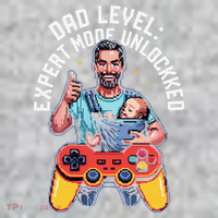 Gamer Dad  Achievement Unlocked Fatherhood The Baniff Cuffed Pom Beanie thumb 2