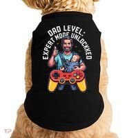 Gamer Dad  Achievement Unlocked Fatherhood Doggie Tank thumb 0