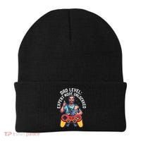 Gamer Dad  Achievement Unlocked Fatherhood Beanie thumb 0