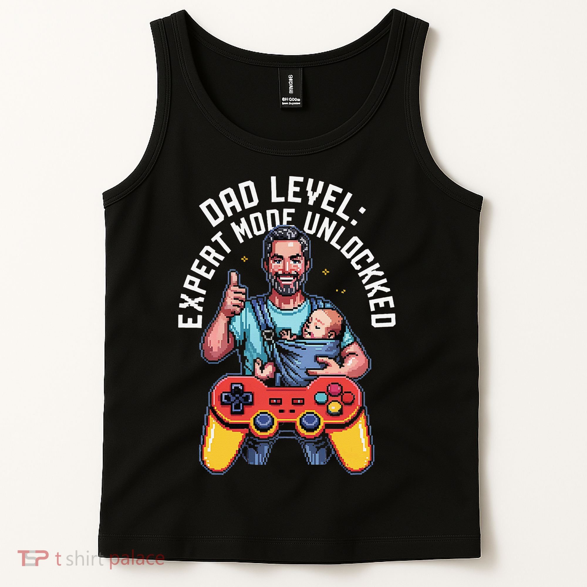 Gamer Dad  Achievement Unlocked Fatherhood Tank Top