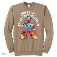 Gamer Dad  Achievement Unlocked Fatherhood Sweatshirt thumb 0