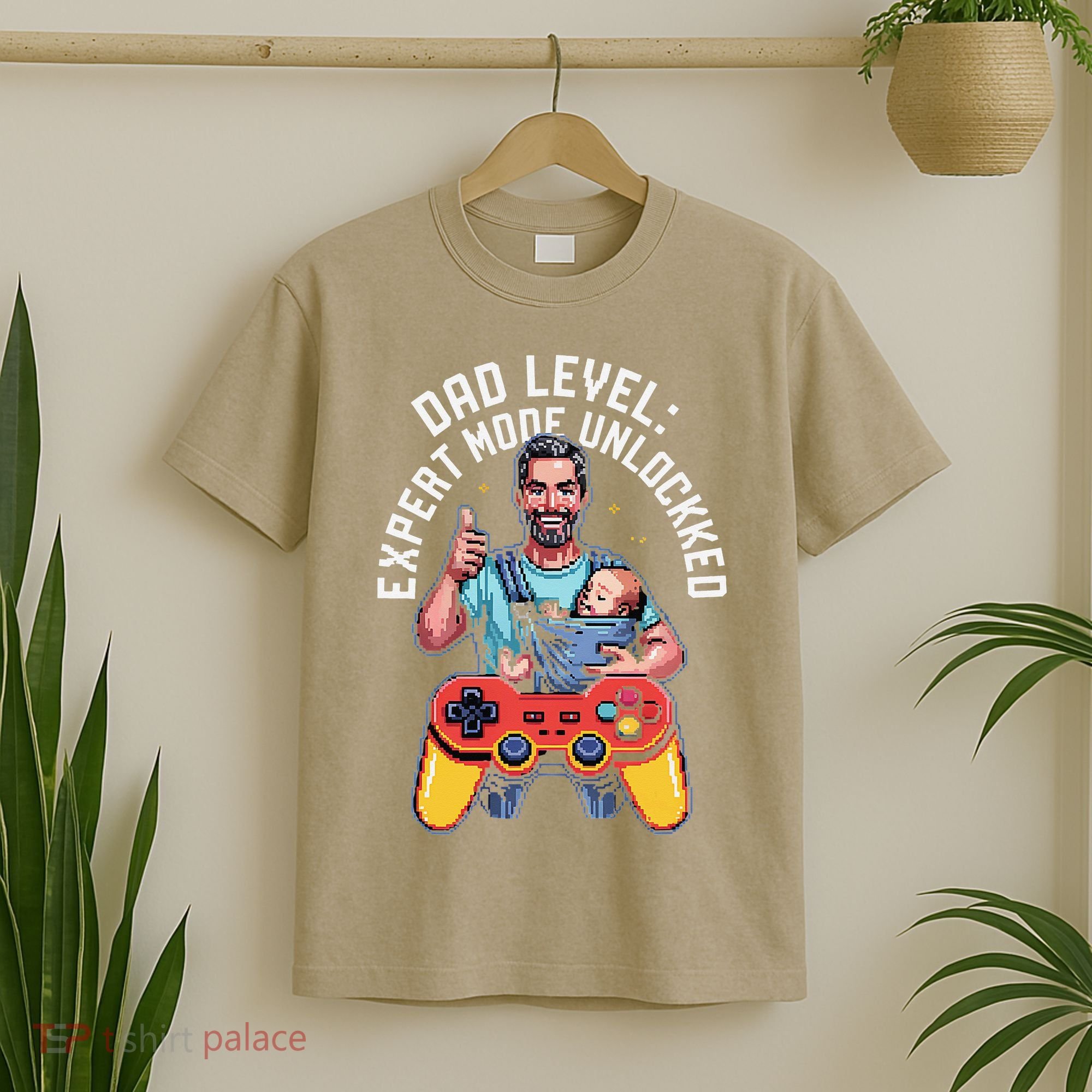 Gamer Dad  Achievement Unlocked Fatherhood T-Shirt