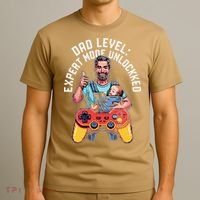 Gamer Dad  Achievement Unlocked Fatherhood T-Shirt thumb 3