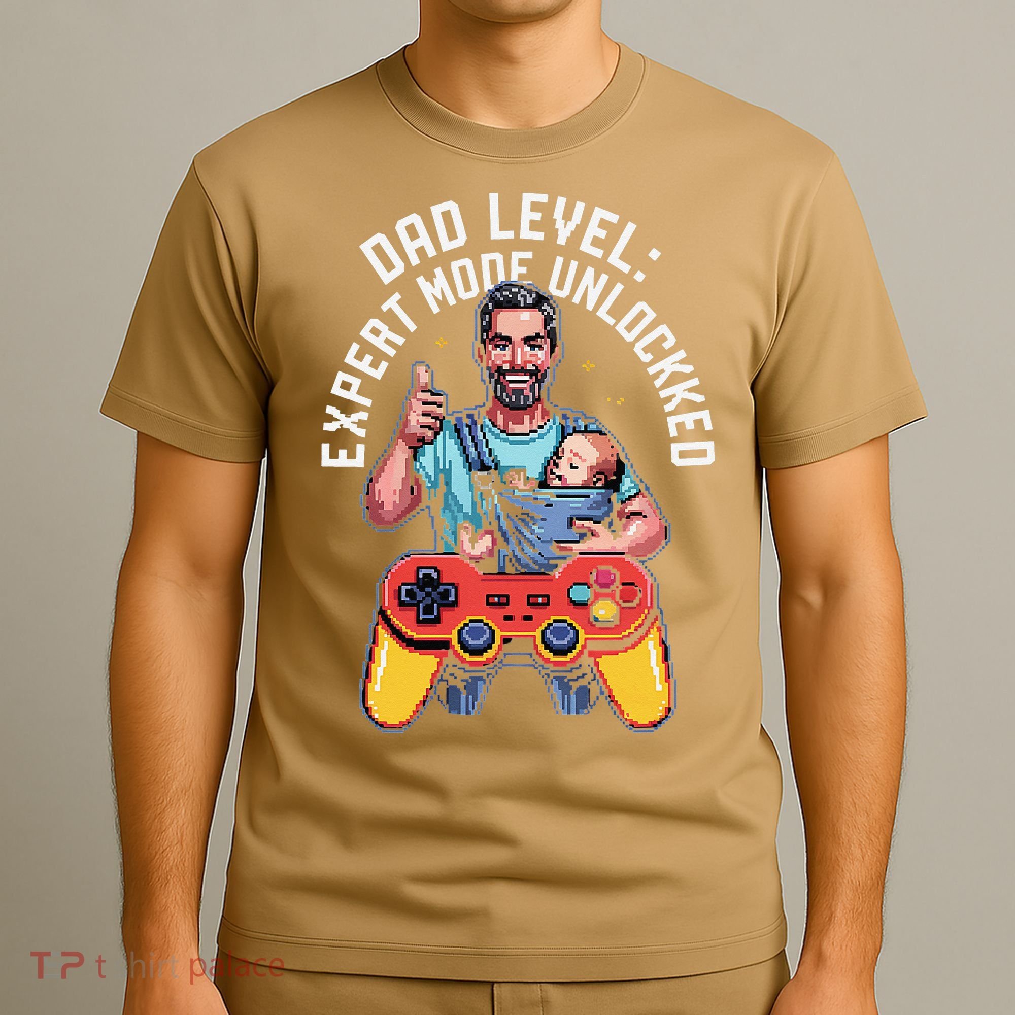 Gamer Dad  Achievement Unlocked Fatherhood T-Shirt