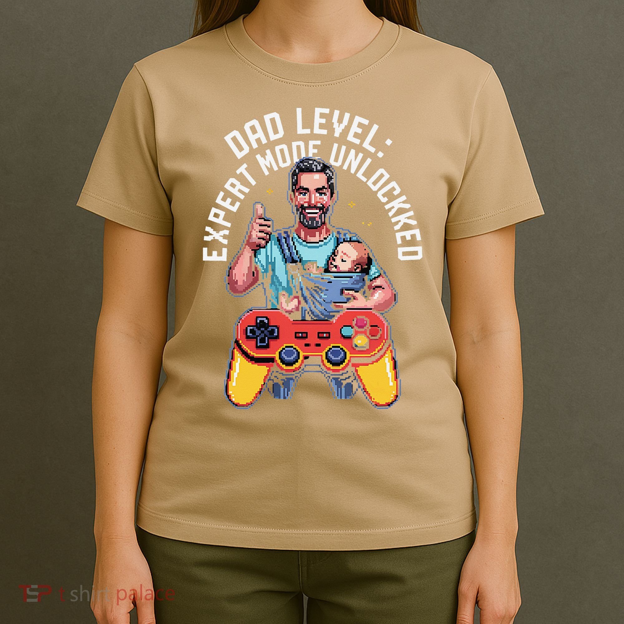 Gamer Dad  Achievement Unlocked Fatherhood T-Shirt