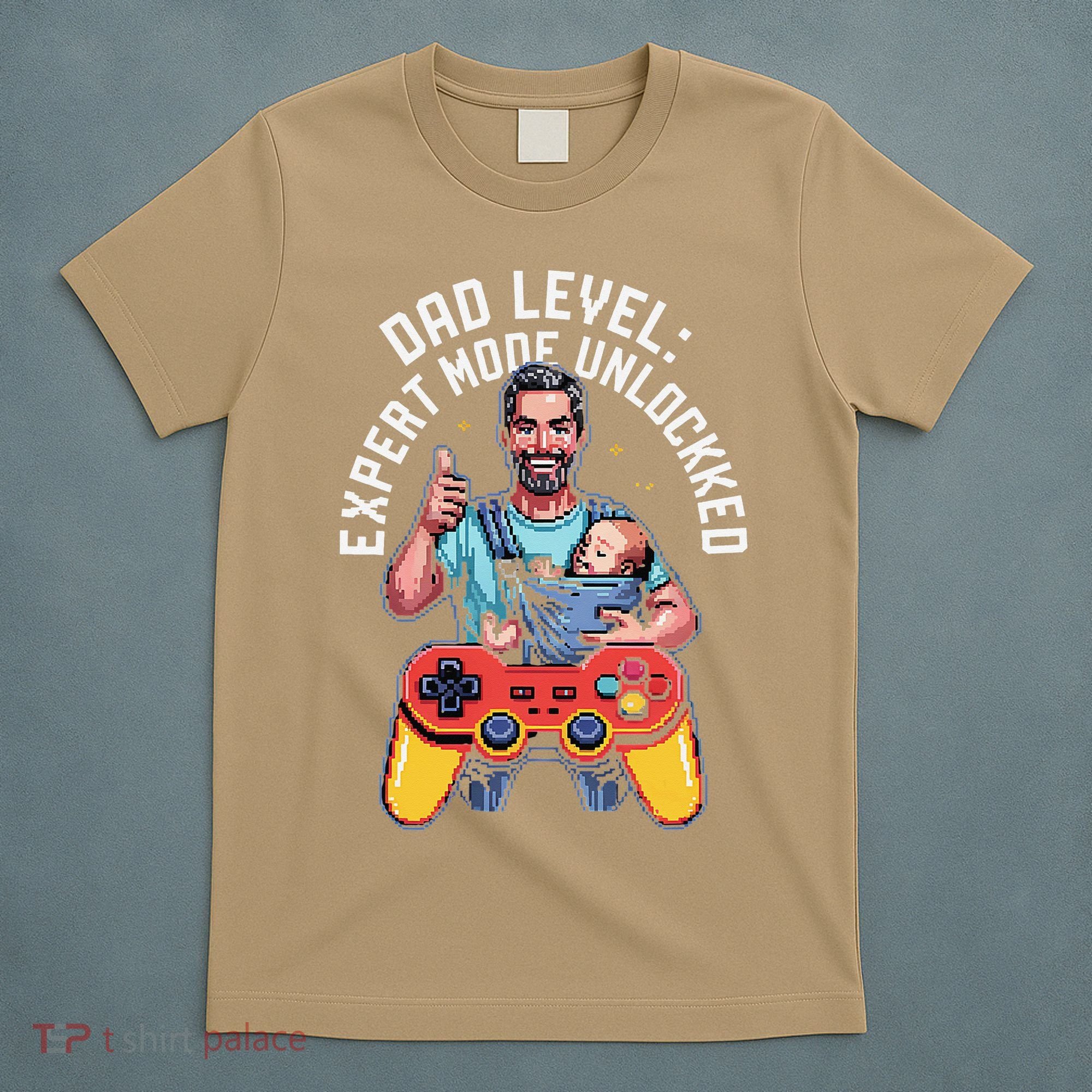 Gamer Dad  Achievement Unlocked Fatherhood T-Shirt