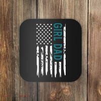 Girl Dad American Flag Coaster thumb 0