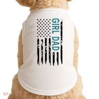 Girl Dad American Flag Doggie Tank thumb 0