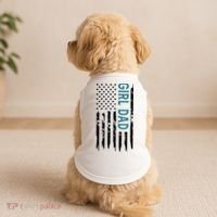 Girl Dad American Flag Doggie Tank thumb 2