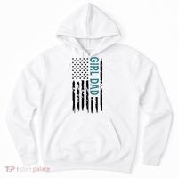 Girl Dad American Flag Hoodie thumb 0