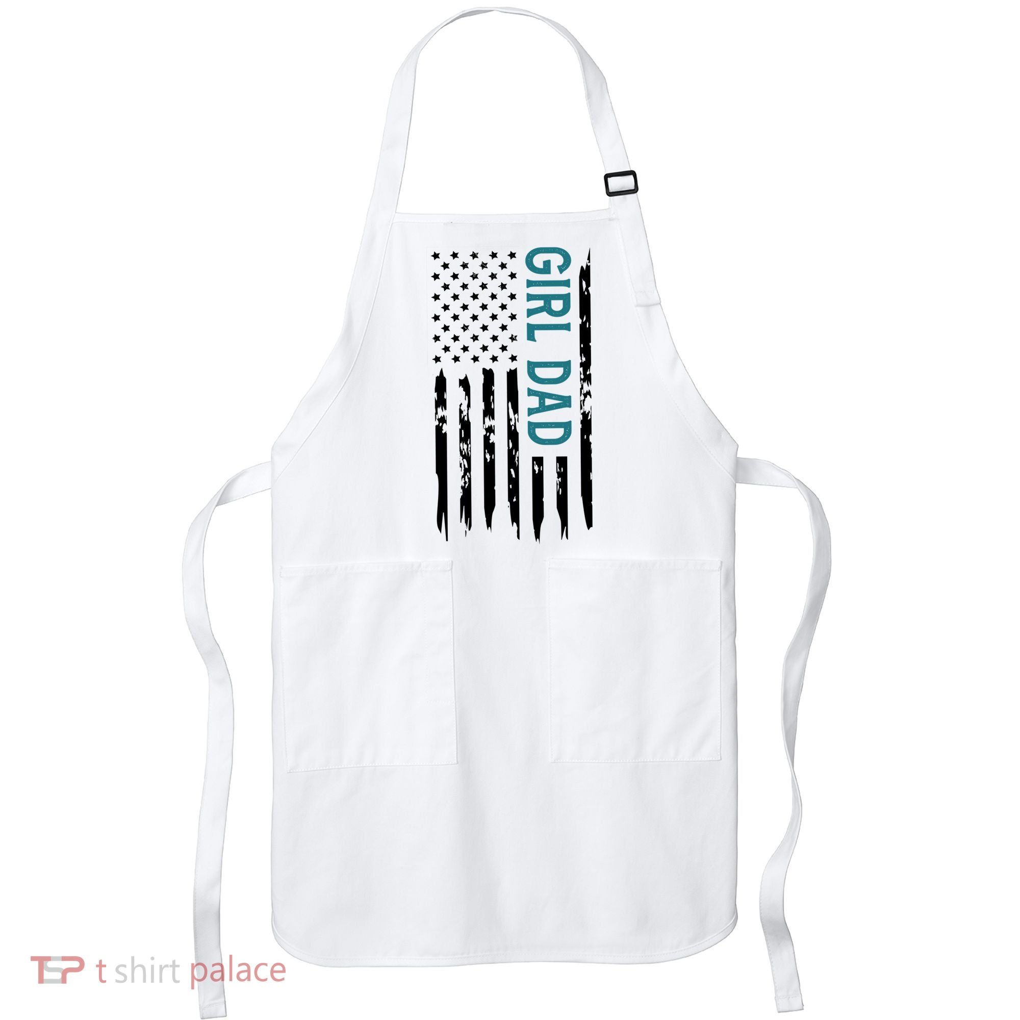 Girl Dad American Flag Apron