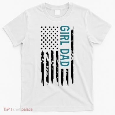 Girl Dad American Flag T-Shirt