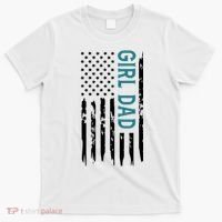 Girl Dad American Flag T-Shirt thumb 0