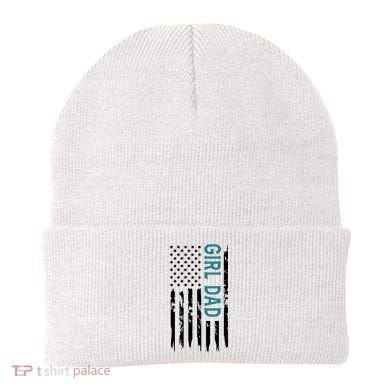 Girl Dad American Flag Beanie