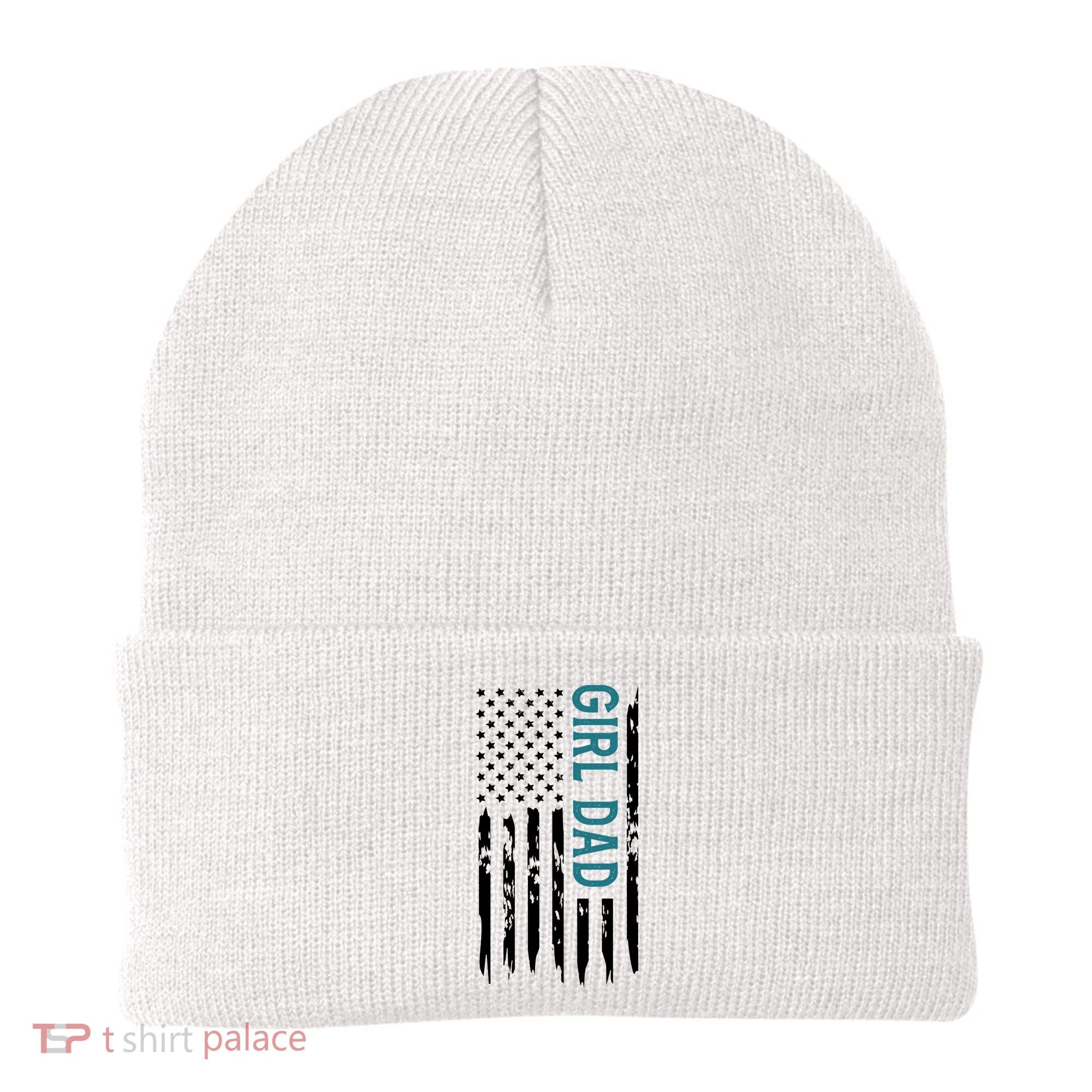 Girl Dad American Flag Beanie
