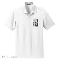 Girl Dad American Flag Dry Zone Grid Polo thumb 0