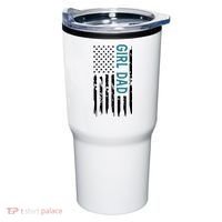 Girl Dad American Flag Tumbler thumb 0