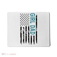 Girl Dad American Flag Mousepad thumb 0