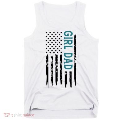 Girl Dad American Flag Tank Top