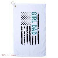 Girl Dad American Flag Golf Towel thumb 0