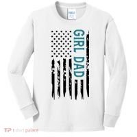 Girl Dad American Flag Kids Long Sleeve Shirt thumb 0