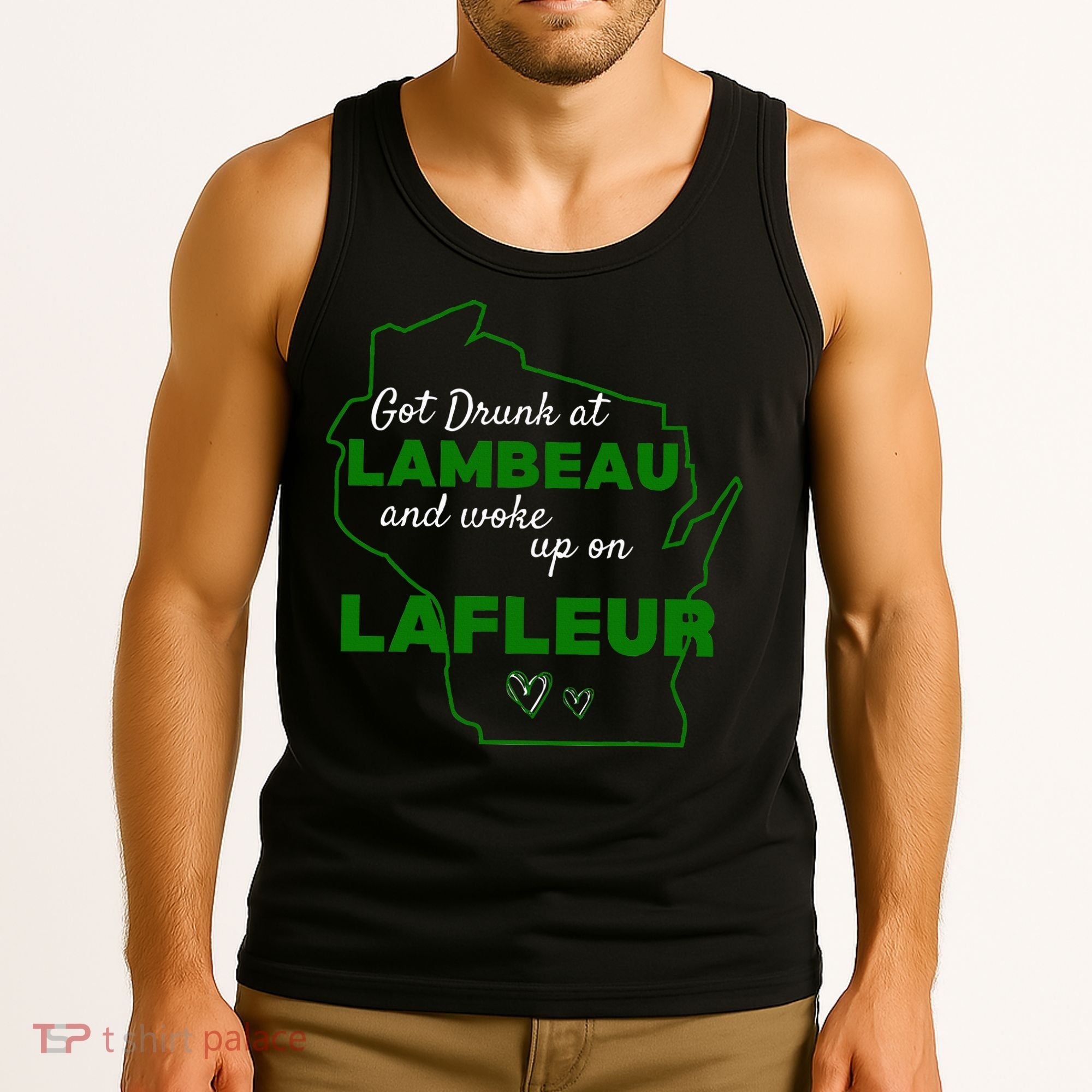 Got Drunk At Lambeau And Woke Up On Lafleur Fans Tank Top