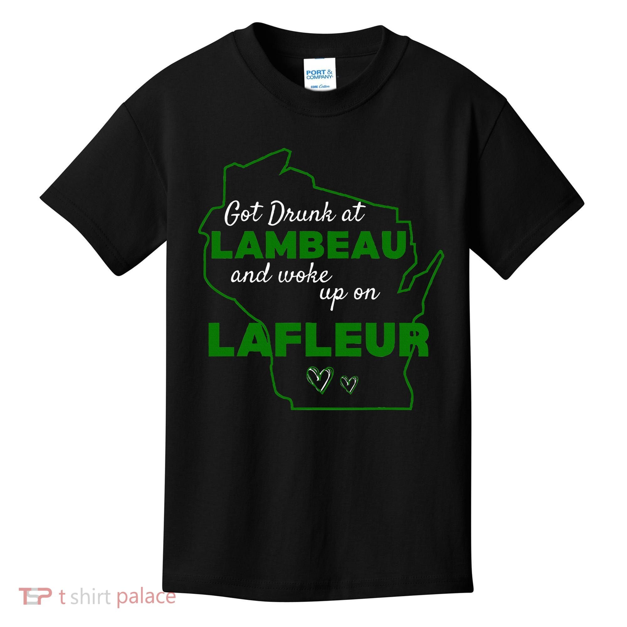 Got Drunk At Lambeau And Woke Up On Lafleur Fans Kids T-Shirt