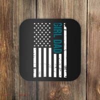 Girl Dad American Flag Coaster thumb 0