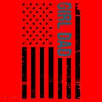 Girl Dad American Flag Santa Hat thumb 1