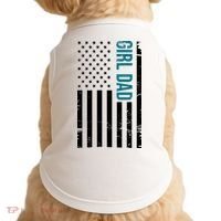 Girl Dad American Flag Doggie Tank thumb 0