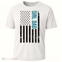 Girl Dad American Flag Cooling Performance Crew T-Shirt thumb 0